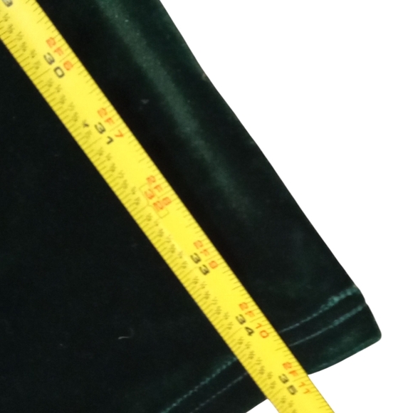 Revelry Green Velvet Jumpsuit with Draped Neckline - Picture 7 of 8